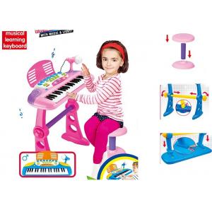 China Plastic Kids Musical Instrument Toys With Chair , Children's Keyboard Piano supplier