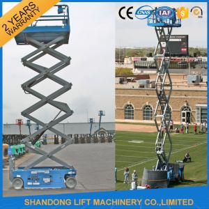 China Mobile Self Propelled Elevating Work Platforms Battery Powered 4m 10m 14m Lift Height supplier