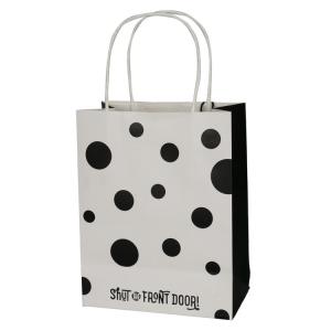 Dot Design Personalized Paper Shopping Bags , Promotional Paper Bags Offset Printing