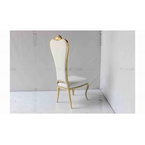 High Back Golden Bride And Groom Chair Elegant Wedding Banquet Chair