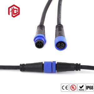 China M15 LED Lighting Outdoor Cable IP67 2 pin 3pin 4 pin 5 pin Din Female Connector supplier