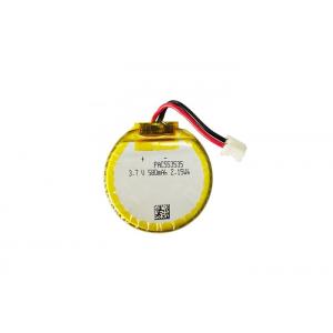 China Round Rechargeable Battery 553535 580mAh 3.7v , Smart Watch Battery Lightweight wholesale