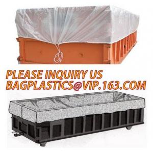 Large durable drawstring dumpster container liner for garbage disposable,dump truck liner |plastic bed liners for dumpst