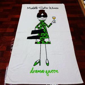 Hot sale cotton women beach towel custom printed sexy white oversized beach towel