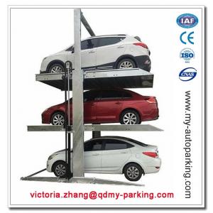 Two Post Triple Parking Lift for 3 Cars Hydraulic Garage Storage Lift