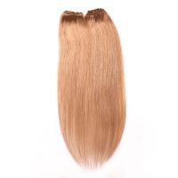 China Brown Color 1B Indian Remy Human Hair Clip In Extensions No Synthetic Hair for sale