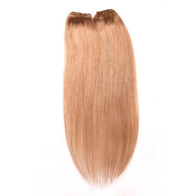 Brown Color 1B Indian Remy Human Hair Clip In Extensions No Synthetic Hair
