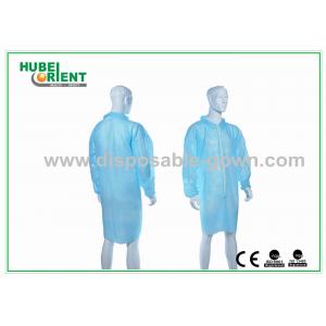 China non-toxic and non-irritating Disposable Lab Coat With Zip Closure And Shirt Collar for factory supplier