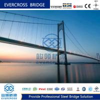 China Good Seismic Railway Steel Cable Suspension Bridges Three Span on sale