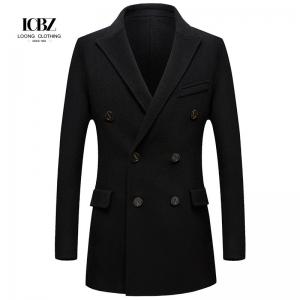 LCBZ Custom Winter Over Jacket Men's Plus Size Parkas and Long Coats for Cold Weather