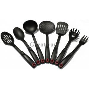 Set of 7 Nylon Kitchen Tool Set Soft Grip Cookware