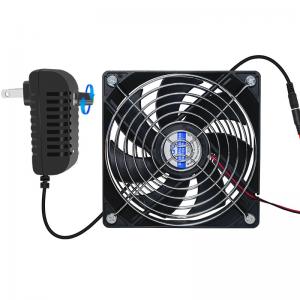 China 2000RPM Speed Adjustable Cooling Fan 12cm Btc Machine Chassis Workstation Cabinet Radiator Server fan supplier