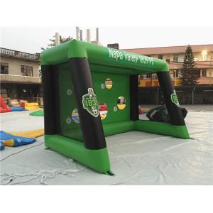 China 0.6mm PVC Tarpaulin Inflatable Sports Games , Blow Up Soccer Goal For Fun supplier