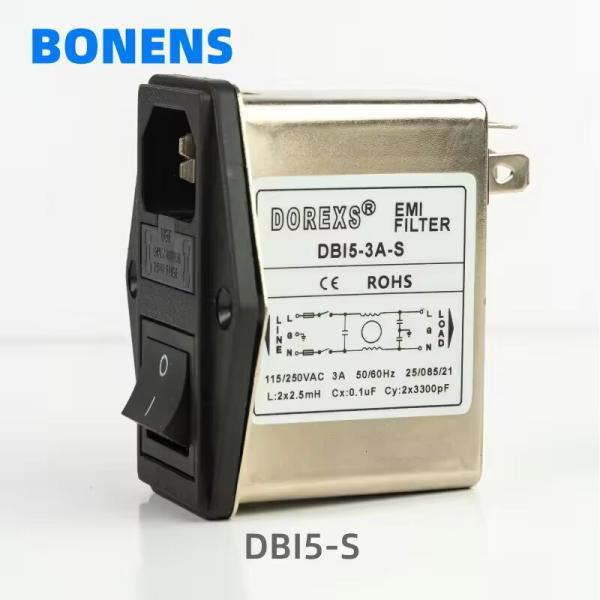 DBI5-S EMI Filter With Dual Fuse And Switch For Bulk Purchases And Low Minimum Order