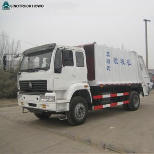 China 6 camions commerciaux de faible puissance de pneu, euro 2 Sinotruk HOWO 3 - camion à ordures compact de la compression 8m3 supplier
