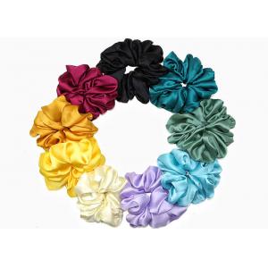 wide satin large violet yellow scrunchies head rope Japanese Korean lady Yiwu accessories