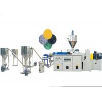 China Conical Twin Screw Extruder PVC Pelletizing Line With PVC Powder / Calcium Material on sale