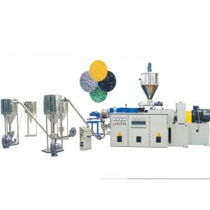 China Conical Twin Screw Extruder PVC Pelletizing Line With PVC Powder / Calcium Material supplier
