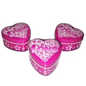 Decorative Heart Shaped Tin Gift Box Holiday Promotion Gift Metal Tin Packaging
