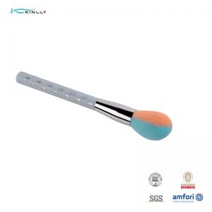 China Two Colors Hair Powder Makeup Brush With Film Printing Plastic Handle supplier