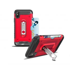 2 in 1 PC+TPU Color Red Black Kickstand Armor Case Back Cover For LG V30 V30PLUS V35 Q6 Q8 G7 Huawei Mate10 lite P Smart