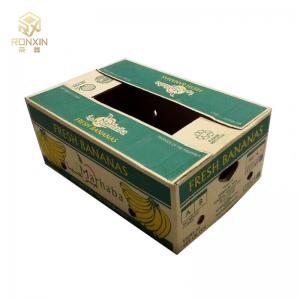 China Corrugated Paper Carton Box , Banana Cardboard Boxes With Customized Logo supplier