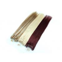 China Pre - Bonded Human Hair Micro Link Hair Extension Tangle Free 16 - 24 99j Color on sale