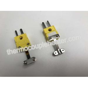 China Industria Thermocouple Components / Type K Miniature Male Connector With Metal Wire Holder supplier