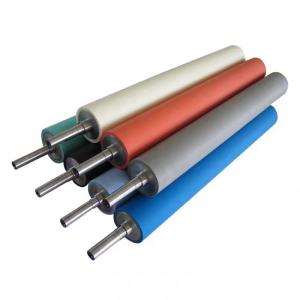 China NBR EPDM PU Silicone Rubber Roller For Printing Coating Textile supplier