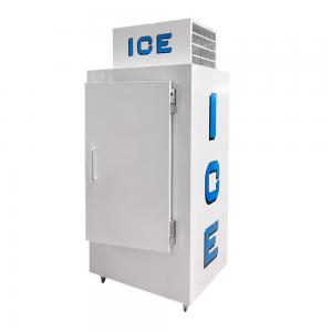 Gas Station Outdoor Ice Merchandiser Freezer Solid Door Digital Temperature Control