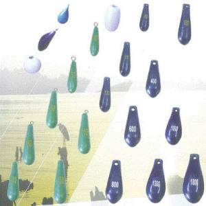 PVC Coating Non Lead Sinkers , Lead Fishing Sinkers Brass Material