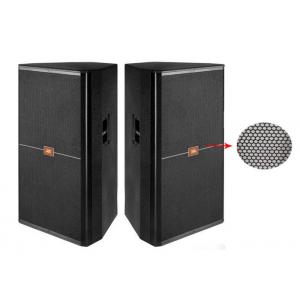 Black Steel Speaker Grill 0.3mm Custom Perforated Metal Panels