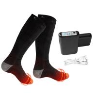 China 5V 4000mAh Sports Electric Heated Socks Knitted Battery Operated Socks on sale