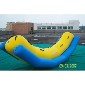 China Swimming Pool Inflatable Water Games Equipment Blow Up Banana Boat For Rides supplier
