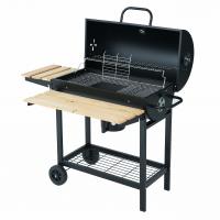 China Adjustable Height Charcoal BBQ Grill Large Chicken Cooking Capacity Black Commercial on sale