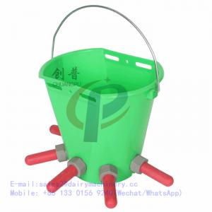 8 Litre Dairy Machinery Appliance Plastic Calf Feeder , Lamb Feeding Bucket