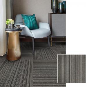 China Fashion Block Stripe Commercial Floor Mat 50*50cm Ballroom Conference Room Carpet supplier