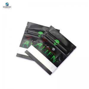 China Matte Finished Mylar Weed Packaging Bags Food Grade Packaging With Zipper supplier