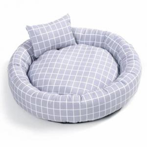 Wholesale Round Soft Warm Pet Bed with Pillow Donut Cuddler Cats Dogs Bed Pet bed luxury with non slip bottom