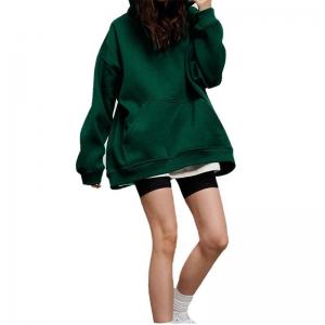 China Women's Casual Hoodie Terry Fabric and Breathable for Autumn/Winter Plus Fleece supplier