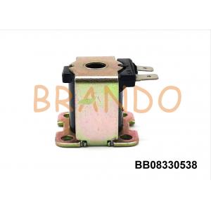 8 Diameter Plastic RO Water Solenoid Coil With Galvanized Iron Bracket AC220V / DC24V