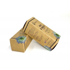 China CMYK Biodegradable Kraft Cosmetic Paper Box 300gsm For Skincare supplier