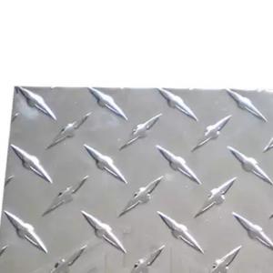 China Checkered Embossing Aluminum Plate H12 3105 5052 Diamond Sheet Alloy For Boat Lift supplier