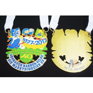 China Metal Orden Sports Enamel Award Medallions Custom Design With Cut Out Effect wholesale