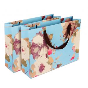 Delicate Design Custom Printed Paper Bags / Paper Merchandise Bags OEM / ODM Available