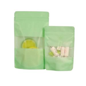 Stand up food packaging pouch for powder milk/coffee/protein powder with zipper and window