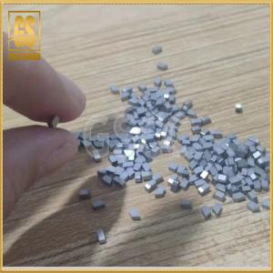 China YG3 YG6X YG6 YW1 Tungsten Carbide Saw Tips Nickel Coated Gray Sintered supplier
