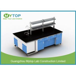 C Frame Medical Lab Furniture / Laboratory Working Table Strong Chemical Resistance