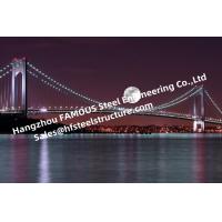 China Modern Tall Wire Suspension Bridge , Clear Span Bailey Structural Steel Cable Bridge on sale