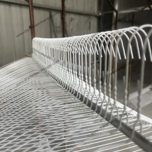 China 40cm 2.3mm Dry Cleaner Wire Hangers Cheap Price White Powder-Coated supplier